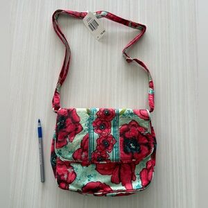 Floral Crossbody Shoulder Bag - Pink Floral